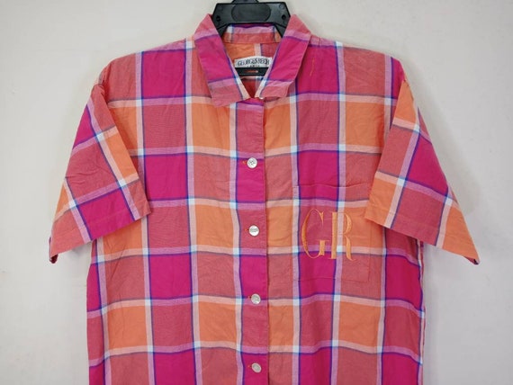 Vintage Multicolor Abstract Buttondown Shirt  Des… - image 4