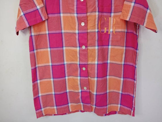 Vintage Multicolor Abstract Buttondown Shirt  Des… - image 5
