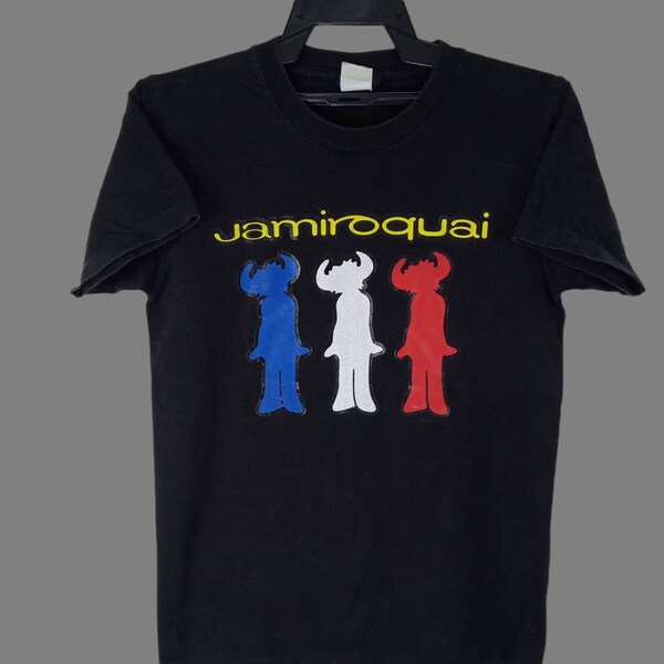 Vintage Jamiroquai English Funk Acid Jazz Band Black Medium T Shirt Music Concert Shirts Tees Tour Size M