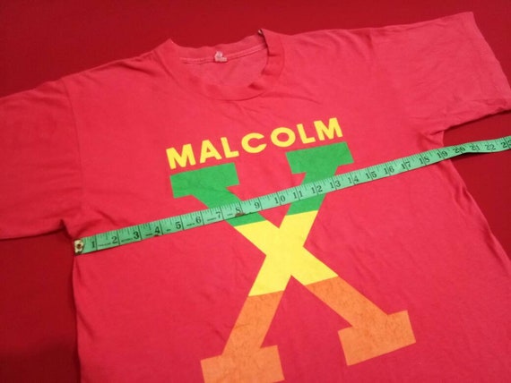 vintage Malcom X leader 90s large mens t shirt - image 3