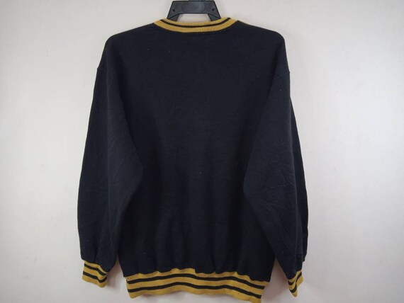 Vintage GIANNI VALENTINO Sweatshirt Large Gold Bl… - image 4