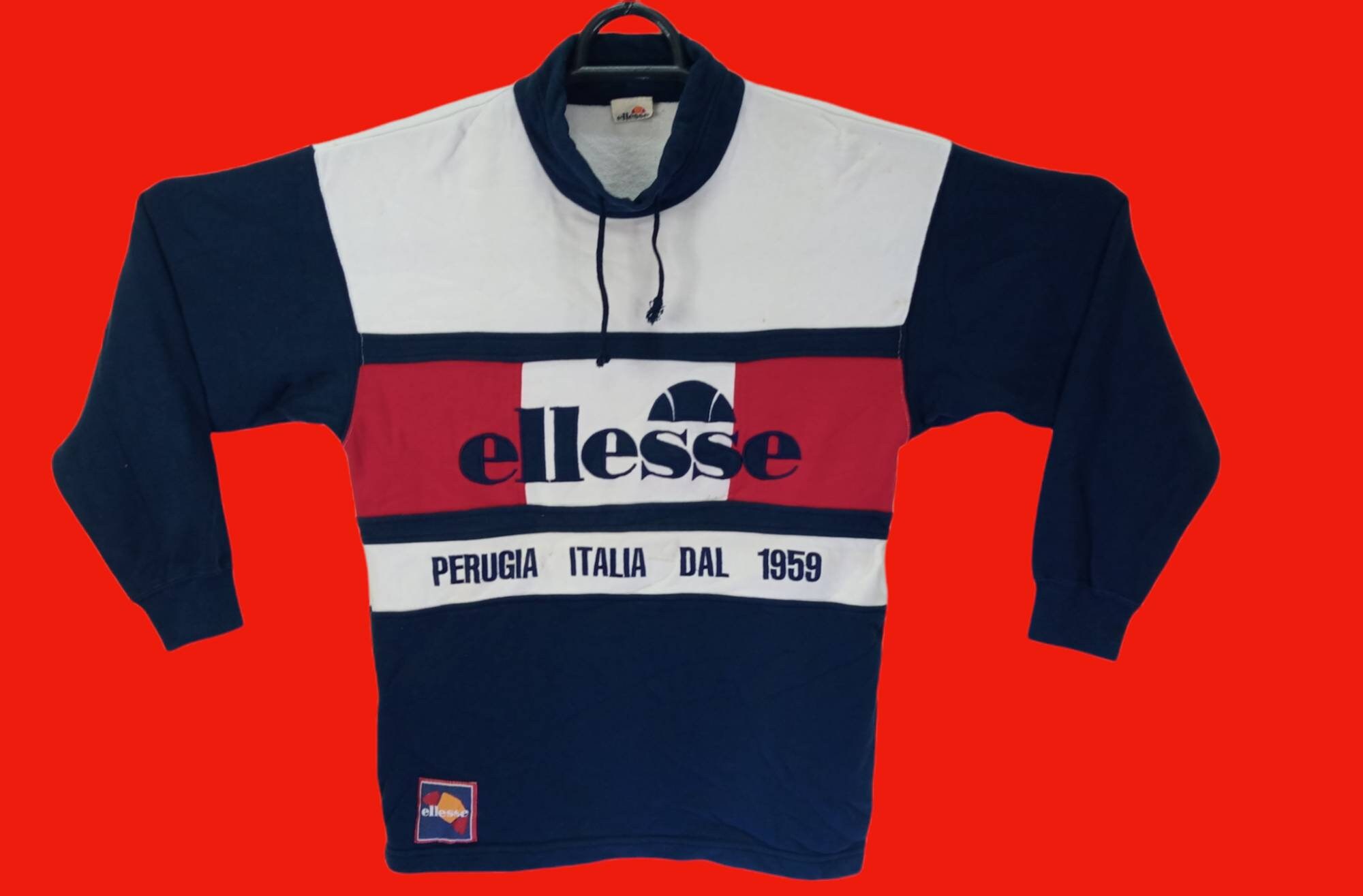 Vintage Ellesse Sweatshirt Multicolour Medium Mens Size - Etsy Denmark