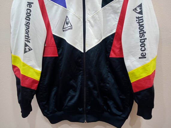 Vintage 90's Le Coq Sportif Multicolor Large Jacket Vintage 90's Le Coq Sportif Multicolor Large Jacket