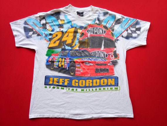 vintage Jeff Gordon overprint nascar 90s large men