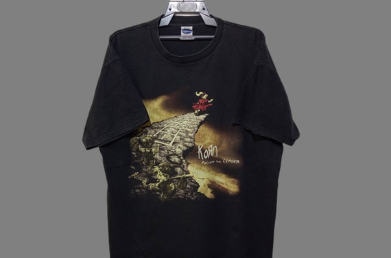 Vintage 90's KORN Band Follow the Leader Cover Album Black Vintage 90's KORN Band Follow the Leader Cover Album Black