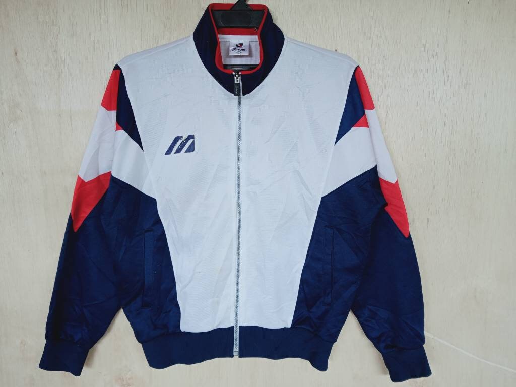 Vintage 90's Mizuno Sport Track Jacket Large Mizuno Track Top Multicolor  Sportswear Windstopper Light Jacket Size L - Etsy