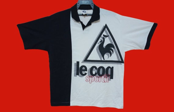 Vintage LE COQ SPORTIF Big Logo Casual Polo Shirt 90's Etsy