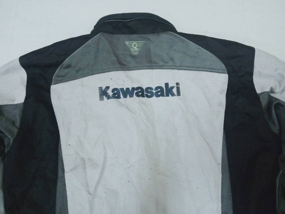 Vintage Kawasaki Motorsports Jacket Medium 90s Hi… - image 9