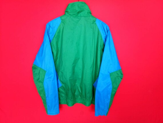 Vintage Nike Swoosh Windbreaker Green Jacket Medi… - image 3