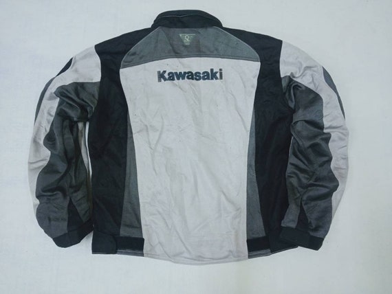 Vintage Kawasaki Motorsports Jacket Medium 90s Hi… - image 7