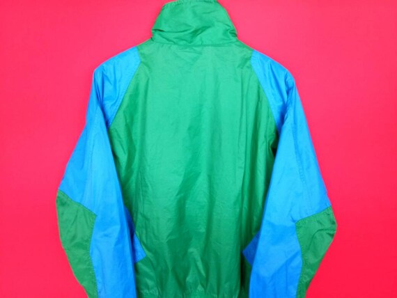 Vintage Nike Swoosh Windbreaker Green Jacket Medi… - image 5