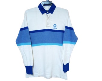 Vintage Polo Rugby Whistler Long Sleeves Striped Medium Shirt Polo Rugby Size M