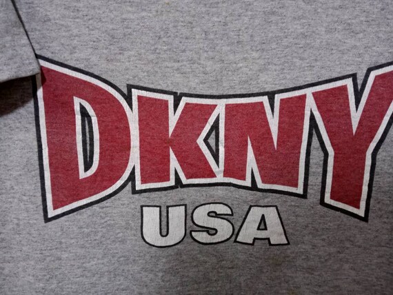 Vintage Dkny New York Gray Tshirt XLarge 1990's D… - image 5