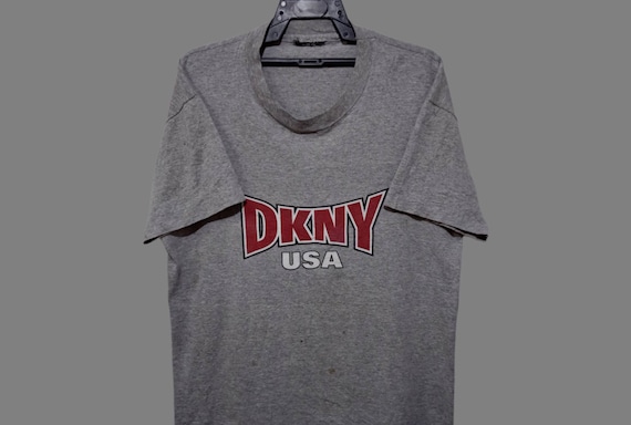 Vintage Dkny New York Gray Tshirt XLarge 1990's D… - image 1