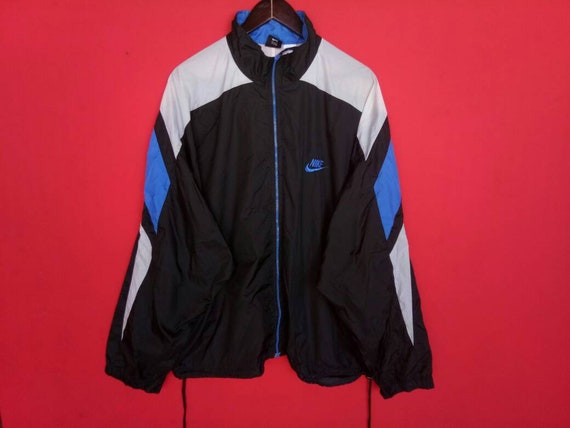 Nike windbreaker mens store white and black