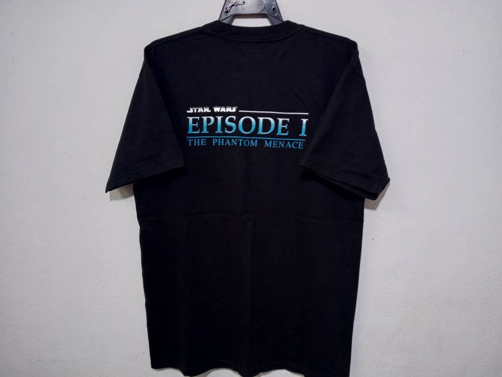 Vintage Star Wars Episode 1 Movie T-Shirt Black | eBay