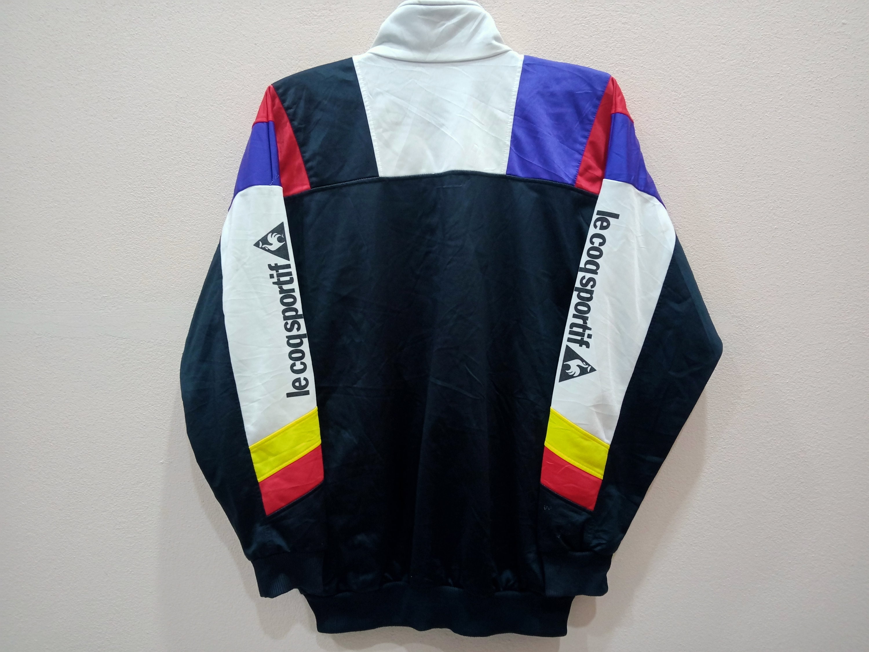 Vintage 90's Le Coq Sportif Multicolor Large Jacket Vintage 90's Le Coq Sportif Multicolor Large Jacket