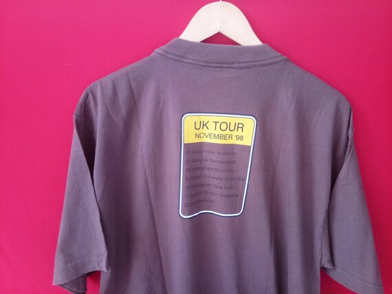 Vintage 90s Space British Indie Rock Band UK Tour Brown Xlarge T  