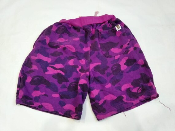 Vintage Bathing Ape Camo Short Pant Bape Camo Shark Jogger Pants