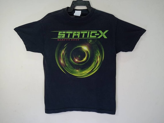 Static-X patch Band Embroidered logo Industrial metal nu metal pin merch shirt 