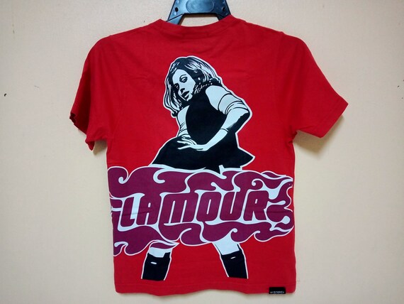 Vintage Hysteric Glamour Japanese Brand Red Small T Shirt Hysteric  