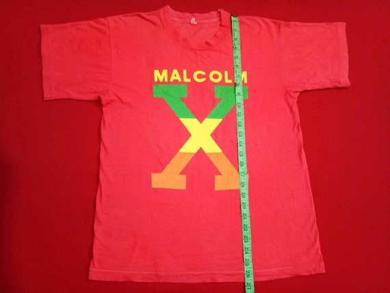 vintage Malcom X leader 90s large mens t shirt - image 2