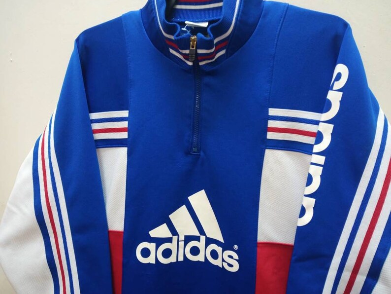 Vintage Adidas Trefoil Multicolor Jacket Large Adidas Three Stripes 90