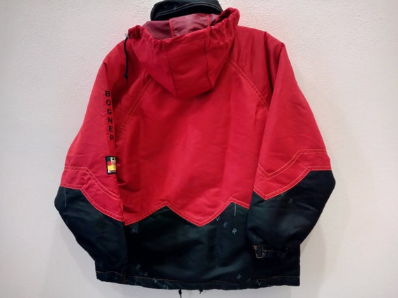 Vintage Bogner Ski Jacket Black Red Large Jacket Zipper Vintage Bogner Ski Jacket Black Red Large Jacket Zipper