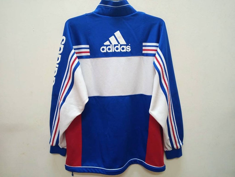 Vintage Adidas Trefoil Multicolor Jacket Large Adidas Three Stripes 90