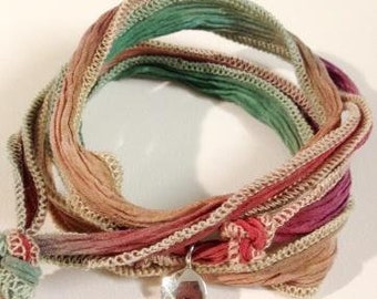 Silk Bracelet & Month Stone February