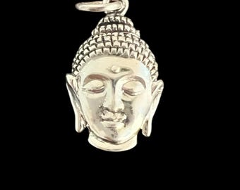 BUDDHA HEAD 925 SILVER PENDANT