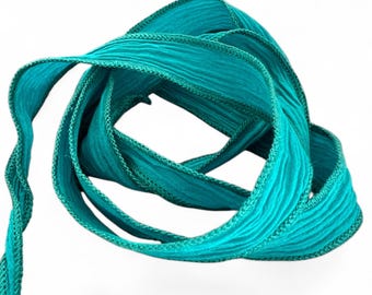 SILK RIBBON TURQUOISE - dark