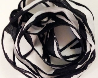 Silk Ribbon Zebra & Black New!!!!