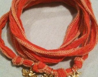 Silk wrap Bracelet Gold