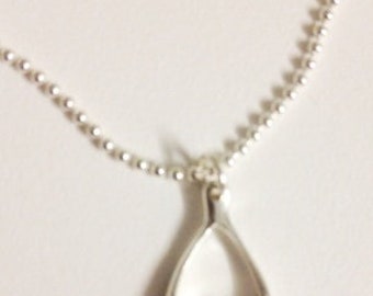 Necklace Silver WISHBONE