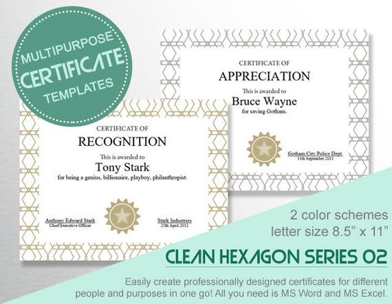 multipurpose certificate templates h02