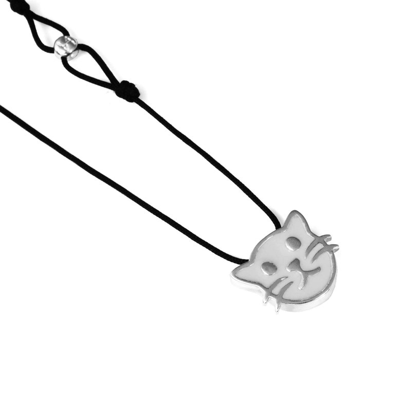 Cat Necklace Silver Cat Pendant Cat Jewelry Charm Gift Etsy