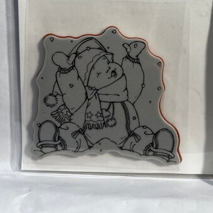Penny Black Cling Stamp, en la nieve