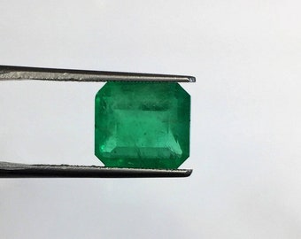 NEW Lot 4.63 Carat Gorgeous Dark Green Color Top Luster AAA+++ Fine Quality Natural Loose COLOMBIAN Emerald, Genuine Colombian Emerald.