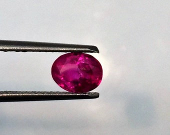 Natural BURMA RUBY | 1.25 Carats Rich Hot Pink Color Sparky Luster AAA+++ Fine Quality Natural No Heat Burma Ruby | Genuine Burma Ruby.