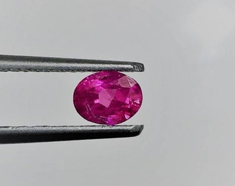 Natural BURMA RUBY | 0.52 Carats Rich Hot Pinkish Red Color Sparky Luster AAA+++ Fine Quality Natural No Heat Burma Ruby |Genuine Burma Ruby