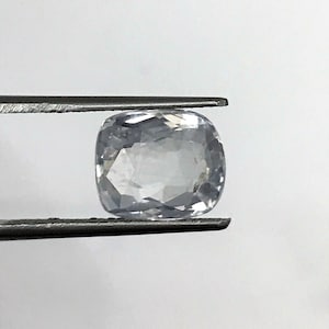 Natural WHITE SAPPHIRE | 6.62 Carats Snow White Color High Luster AAA+++ Fine Quality Natural No Heat White Sapphire |Genuine White Sapphire