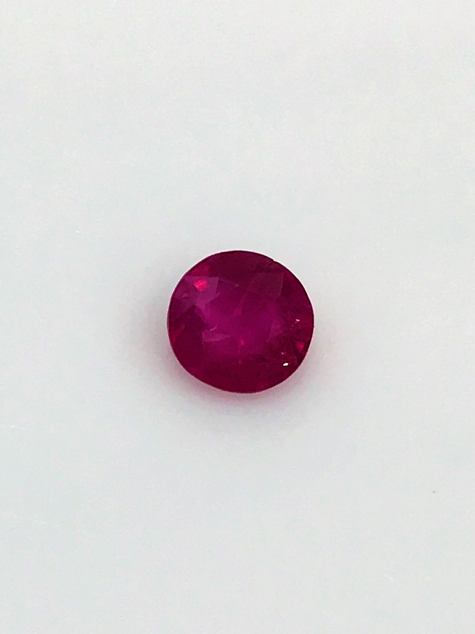Natural BURMESE RUBY 0.65 Carats Legendary Red Color High Luster AAA