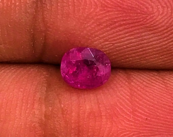 Natuurlijke BIRMAANSE RUBY | 0,75 karaat rijke rode kleur sprankelende glans AAA+++ fijne kwaliteit natuurlijke Birmese robijn zonder hitte | Echte Birmaanse robijn.