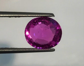SAPHIR ROSE naturel | 3,20 carats Couleur rose fluo riche, lustre scintillant AAA+++ Saphir rose naturel sans chaleur de qualité supérieure | Véritable saphir.