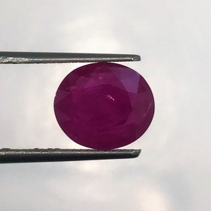 BURMA RUBY | 3.65 Carats Rich Red Color High Luster AAA+++ Fine Quality Natural Burma Ruby | Genuine Burma Ruby Gemstone.