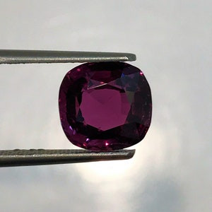 Natural PURPLE SAPPHIRE | Loupe Clean 3.73 Carats Rich Purple Red Color Sparky Luster AAA+++ Fine Quality Natural No Heat Purple Sapphire.
