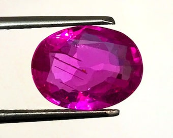 SAPHIR ROSE naturel | 4,88 carats Couleur rose vif riche, lustre scintillant AAA+++ Saphir rose naturel de qualité supérieure | Véritable saphir rose.