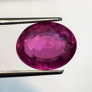 Natural No Heat RUBY | 9,43 Karat reiche rosarote Farbe Sparky Luster AAA +++ feine Qualität natürliche keine Hitze RUBY | Echter Rubin Edelstein.