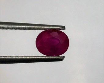 Natuurlijke BIRMAANSE RUBY | 0,86 karaat rijke dieprode kleur hoge glans AAA+++ fijne kwaliteit natuurlijke Birmese robijn zonder hitte | Echte Birmaanse robijn.